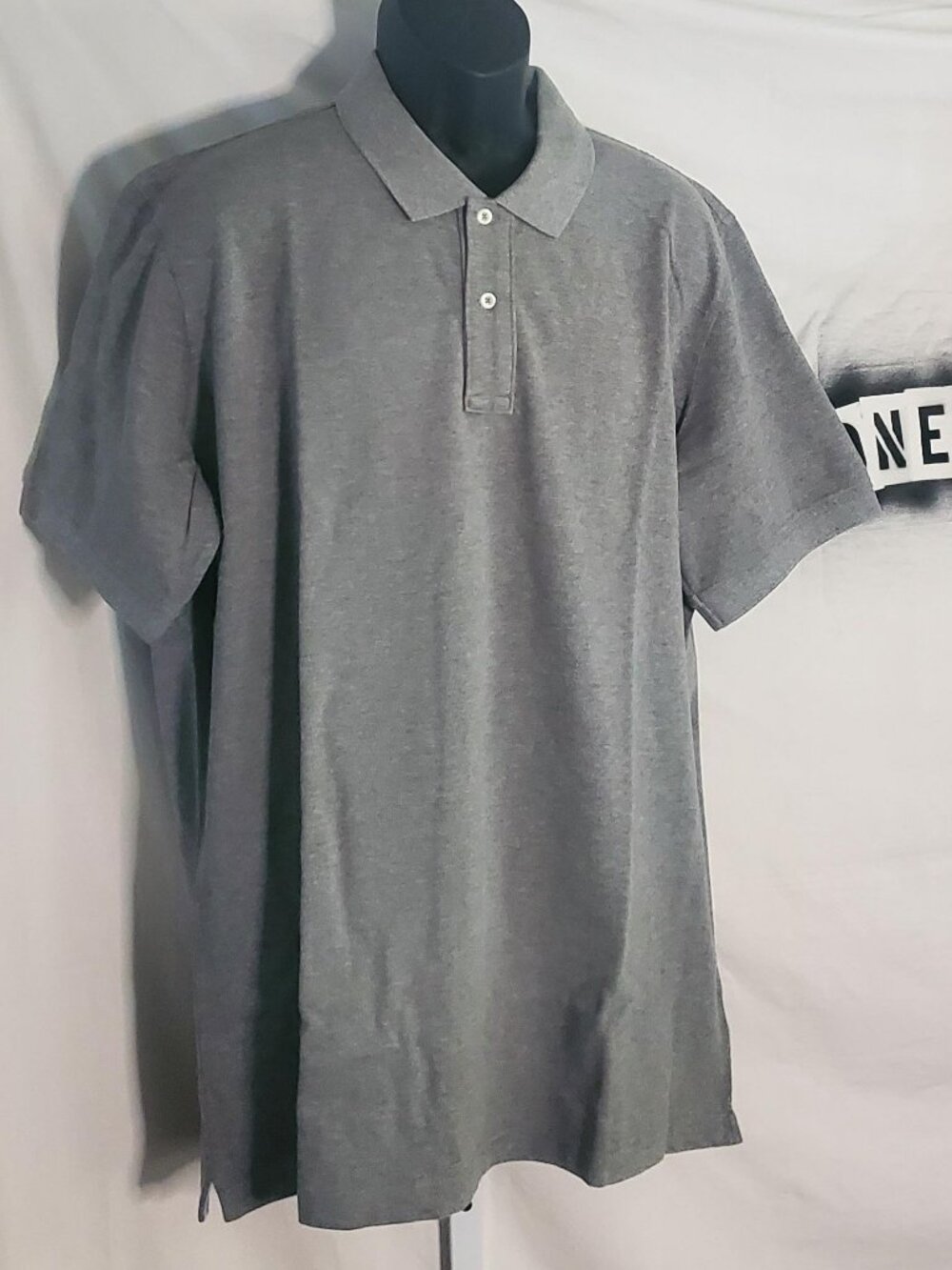 Lands' End Traditional Fit NWT Mens Grey Polo Shirt Sz XL/T (46-48)